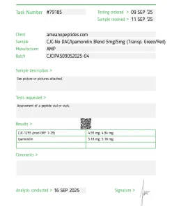 CJC-no DAC / Ipamorelin Blend 5mg/5mg