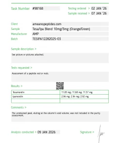 Tesamorelin / Ipamorelin Blend – 10mg/3mg