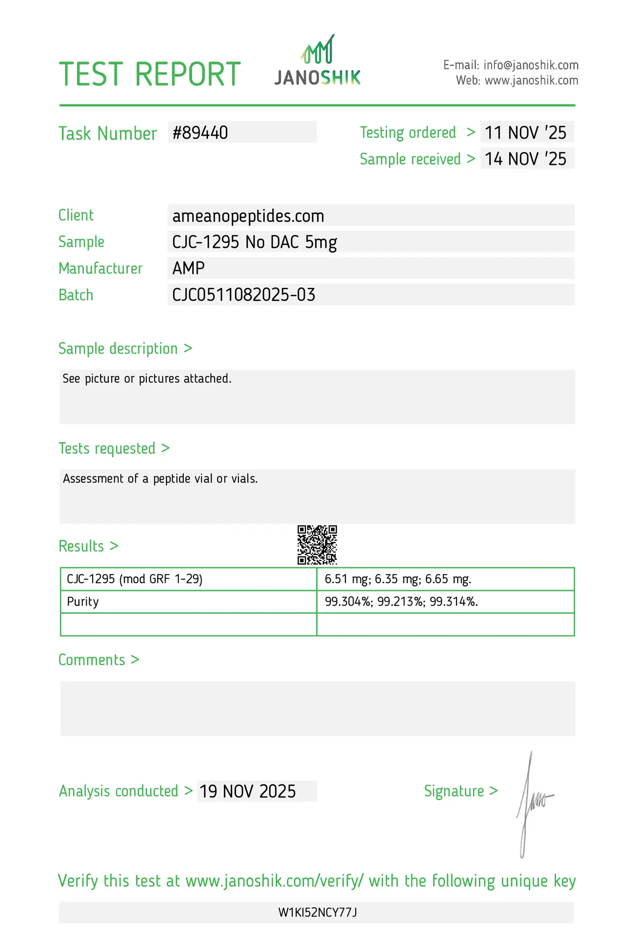 CJC-1295 No DAC 5mg CJC-1295 No DAC 5mg