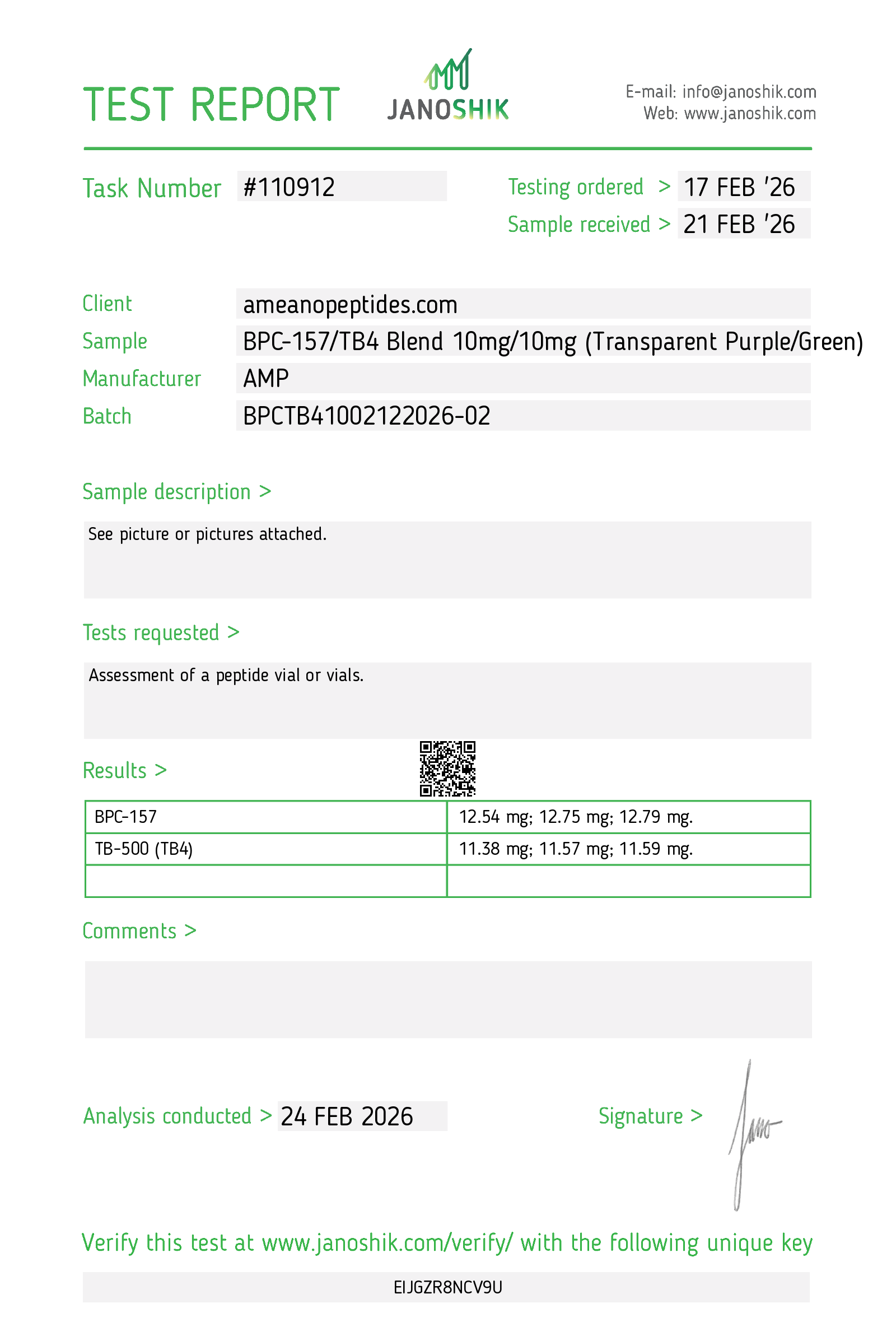 BPC-157 / TB4 Blend 10mg/10mg BPC-157 / TB4 Blend 10mg/10mg