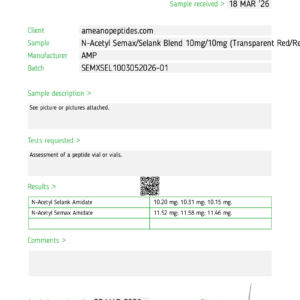 Semax/Selank Blend – 10mg/10mg